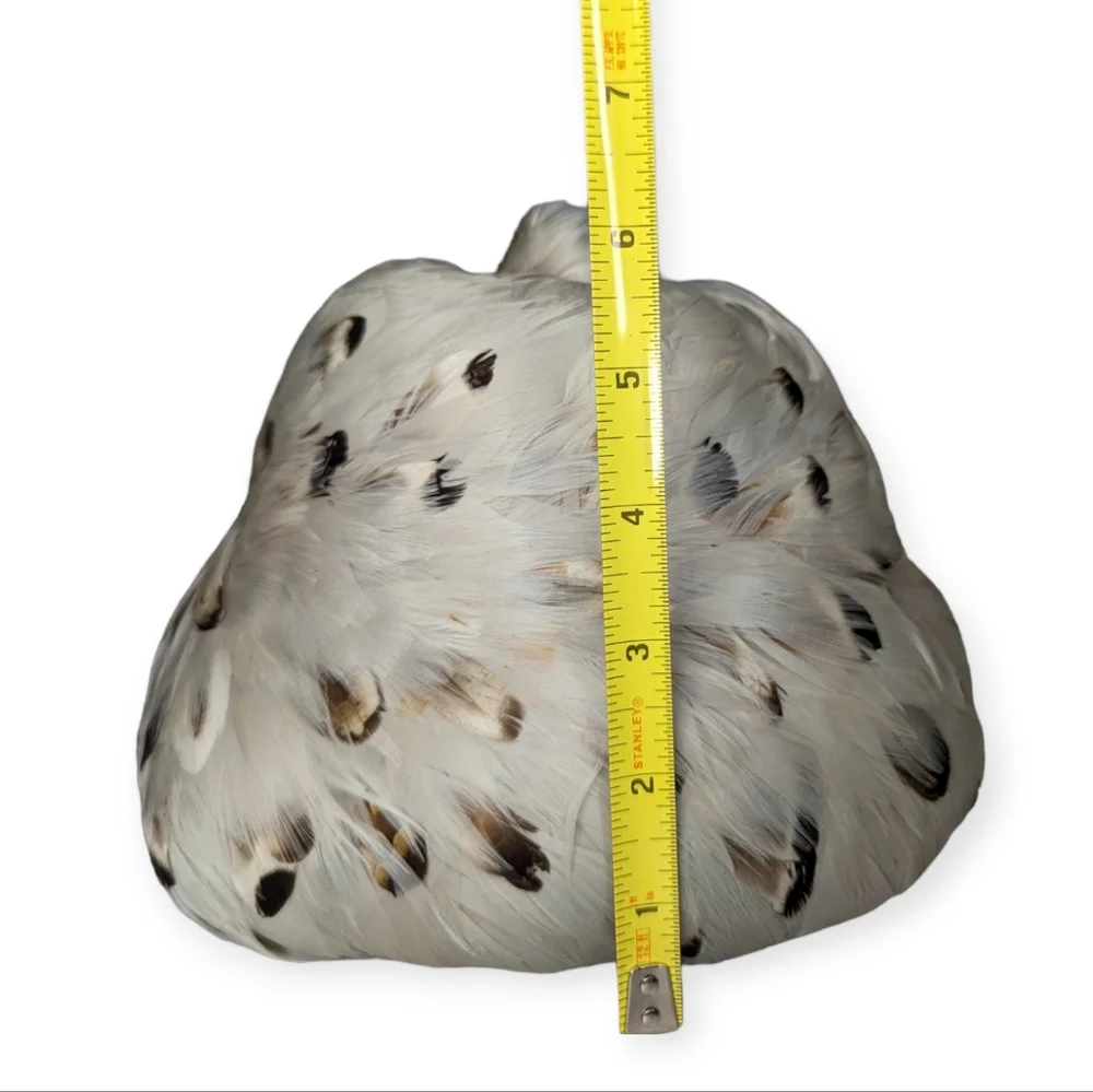 Vintage MCM Feather Cloche Hat - Picture 11 of 11